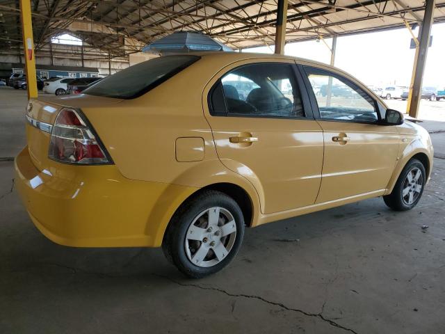 KL1TD56607B046086 - 2007 CHEVROLET AVEO BASE YELLOW photo 3