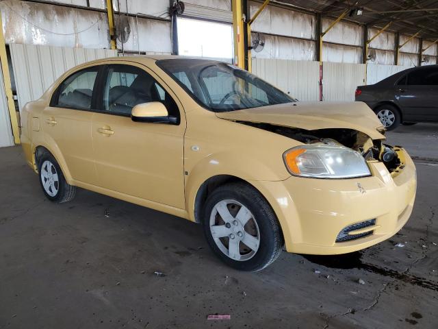 KL1TD56607B046086 - 2007 CHEVROLET AVEO BASE YELLOW photo 4