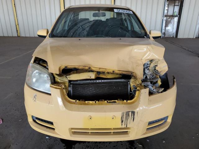 KL1TD56607B046086 - 2007 CHEVROLET AVEO BASE YELLOW photo 5