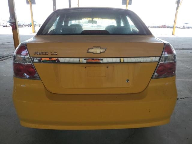 KL1TD56607B046086 - 2007 CHEVROLET AVEO BASE YELLOW photo 6