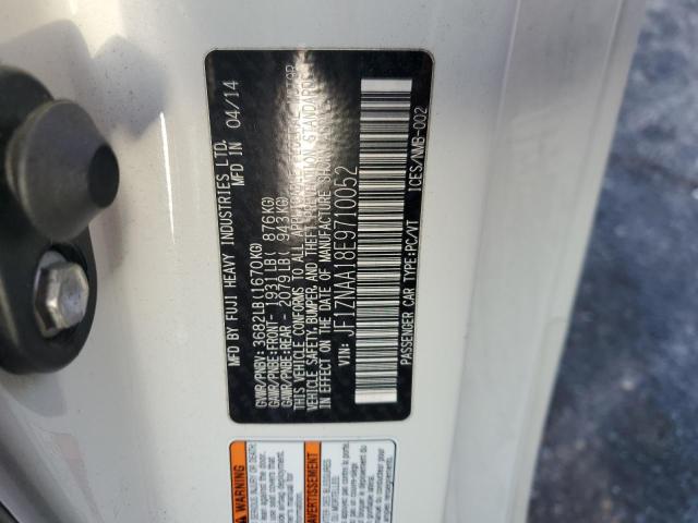 JF1ZNAA18E9710052 - 2014 TOYOTA SCION FR-S თეთრი ფოტო 12