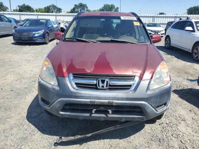 JHLRD78842C031142 - 2002 HONDA CR-V EX MAROON photo 5