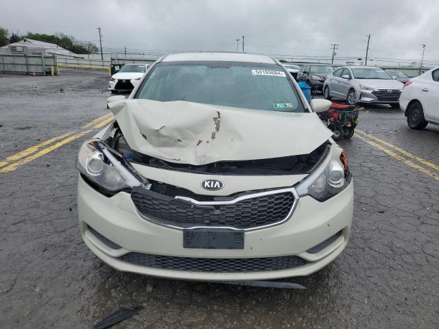 KNAFK4A67E5140732 - 2014 KIA FORTE LX CREAM photo 5