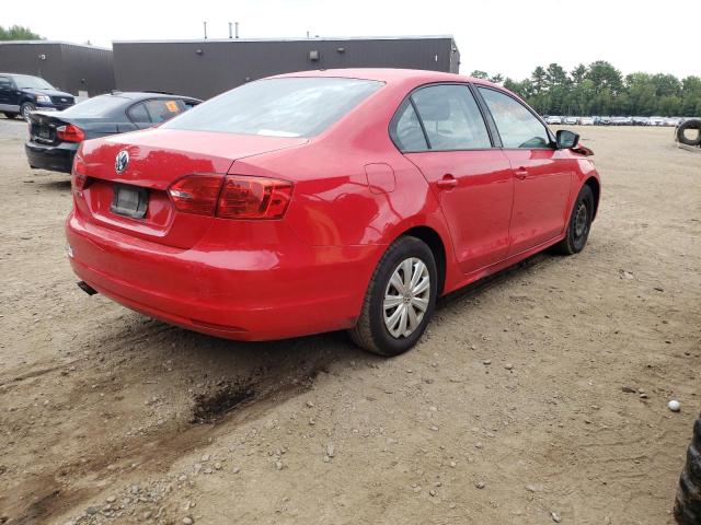 3VW1K7AJ1EM351709 - 2014 VOLKSWAGEN JETTA BASE Qırmızı foto 4