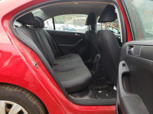 3VW1K7AJ1EM351709 - 2014 VOLKSWAGEN JETTA BASE Qırmızı foto 6