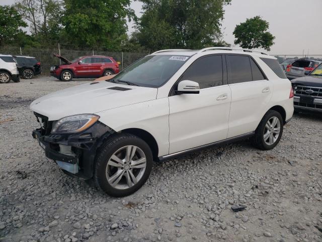 4JGDA5HB2FA442925 - 2015 MERCEDES-BENZ ML 350 4MATIC WHITE photo 1