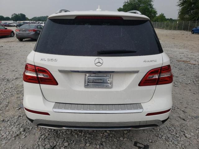 4JGDA5HB2FA442925 - 2015 MERCEDES-BENZ ML 350 4MATIC WHITE photo 6