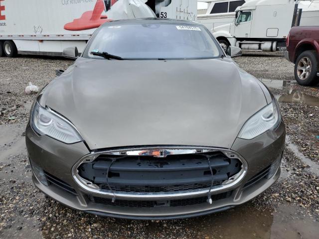 5YJSA1E20FF117464 - 2015 TESLA MODEL S BROWN photo 5
