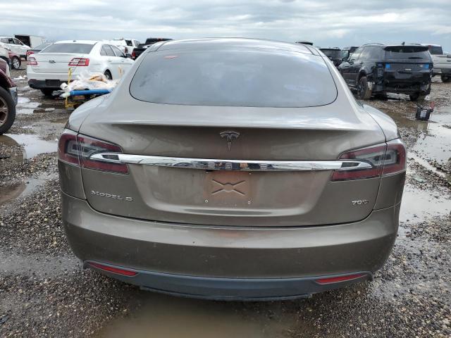 5YJSA1E20FF117464 - 2015 TESLA MODEL S BROWN photo 6