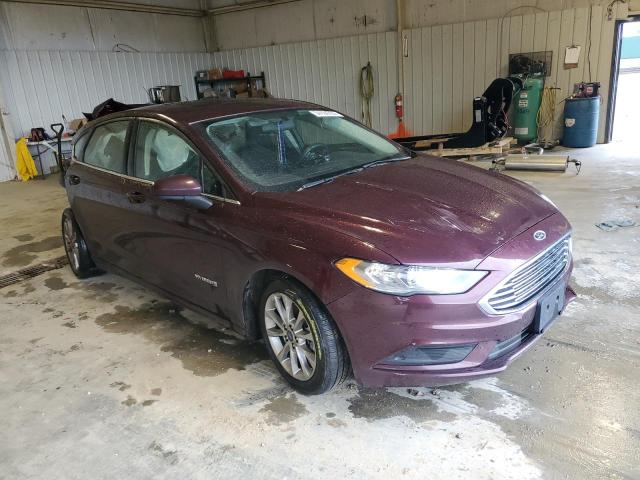 3FA6P0LU8HR142554 - 2017 FORD FUSION SE HYBRID BURGUNDY photo 4