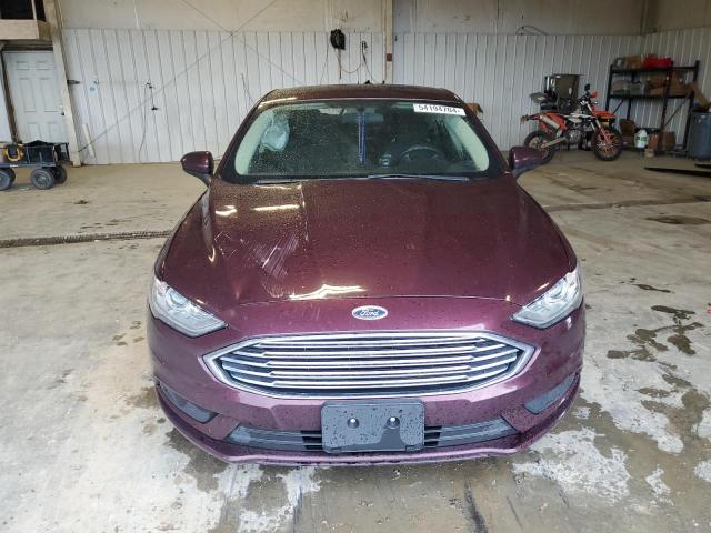 3FA6P0LU8HR142554 - 2017 FORD FUSION SE HYBRID BURGUNDY photo 5