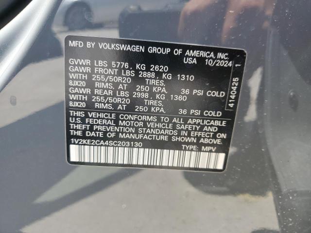1V2KE2CA4SC203130 - 2025 VOLKSWAGEN ATLAS CROS SE GRAY photo 13