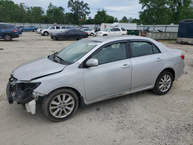 2T1BU40E09C058256 - 2009 TOYOTA COROLLA BASE SILVER photo 1