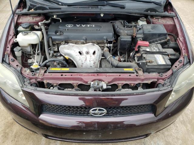 JTKDE167580257804 - 2008 TOYOTA SCION TC BURGUNDY photo 11