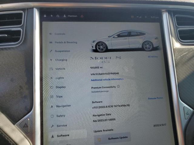 5YJSA1H1XEFP41046 - 2014 TESLA MODEL S Ağ foto 9