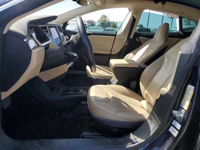 5YJSA1H10EFP36874 - 2014 TESLA MODEL S ლურჯი ფოტო 7