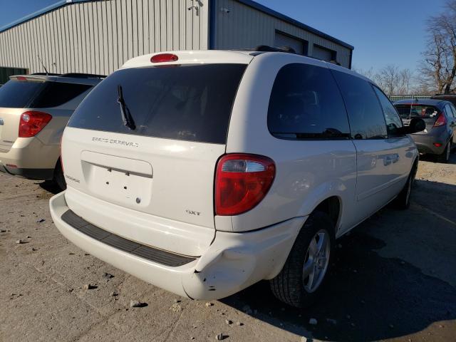 2D4GP44L35R458606 - 2005 DODGE CARAVAN SXT WHITE photo 4