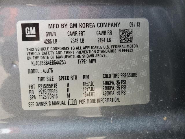 KL4CJBSB4EB544253 - 2014 BUICK ENCORE CONVENIENCE Mavi foto 12