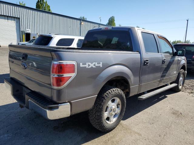 1FTFW1ET4EKF83895 - 2014 FORD F150 SUPERCREW GRAY photo 3