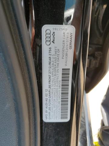 WAUJGBFC2CN137913 - 2012 AUDI A6 PRESTIGE 黑色 照片 13