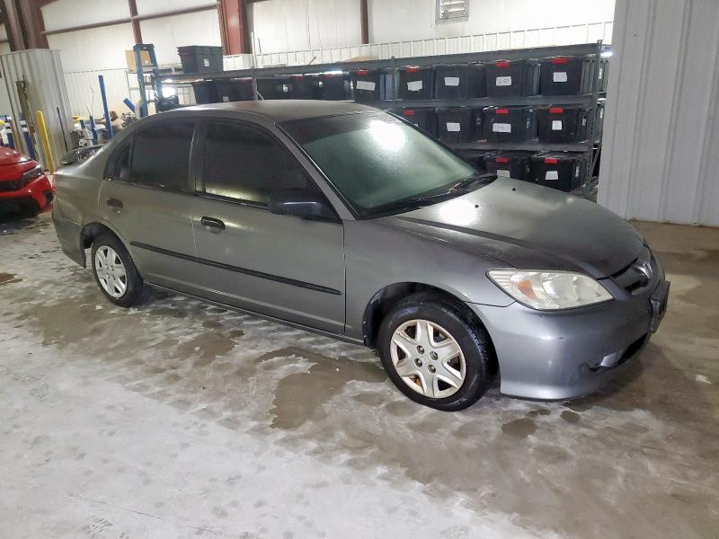 1HGES16375L026092 - 2005 HONDA CIVIC DX VP Արծաթագույն լուսանկար 4