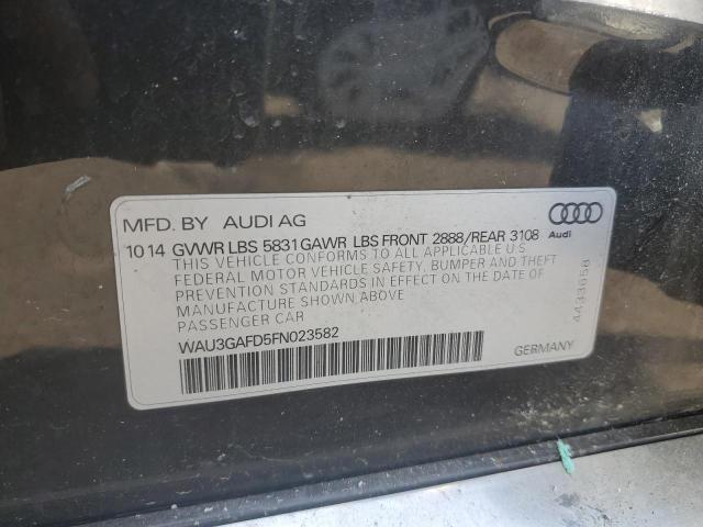 WAU3GAFD5FN023582 - 2015 AUDI A8 L QUATTRO GRAY photo 12