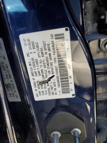 19UUA66298A020927 - 2008 ACURA TL BLUE photo 12