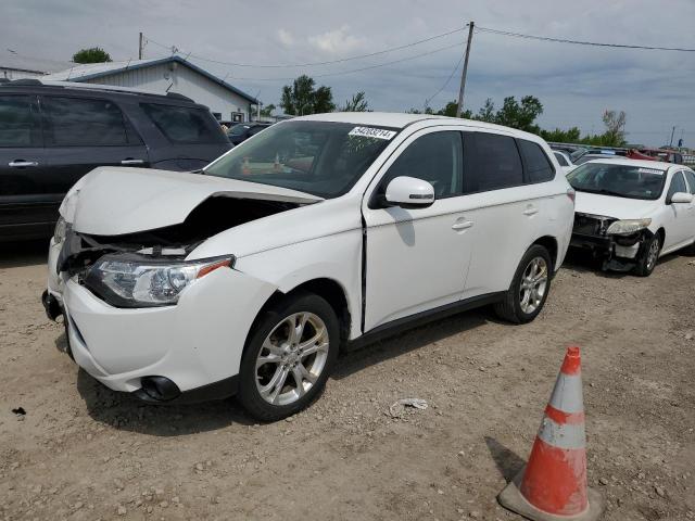 JA4AD3A38EZ007035 - 2014 MITSUBISHI OUTLANDER SE WHITE photo 1