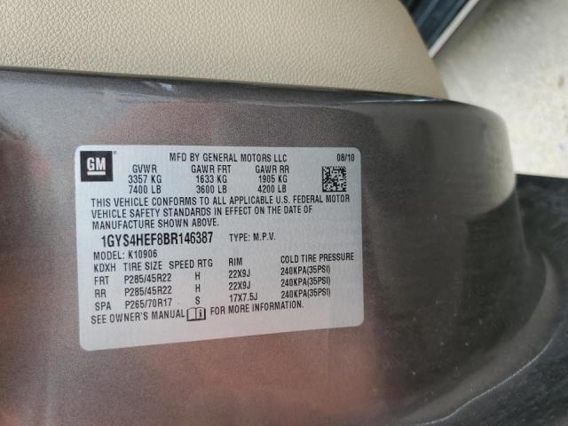 1GYS4HEF8BR146387 - 2011 CADILLAC ESCALADE ESV LUXURY 金色 照片 13