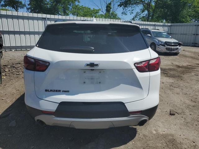 3GNKBHRS4LS670919 - 2020 CHEVROLET BLAZER 2LT WHITE photo 6