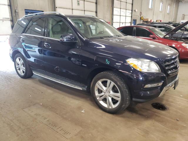 4JGDA5HB7CA027725 - 2012 MERCEDES-BENZ ML350 350 4MATIC BLUE photo 4