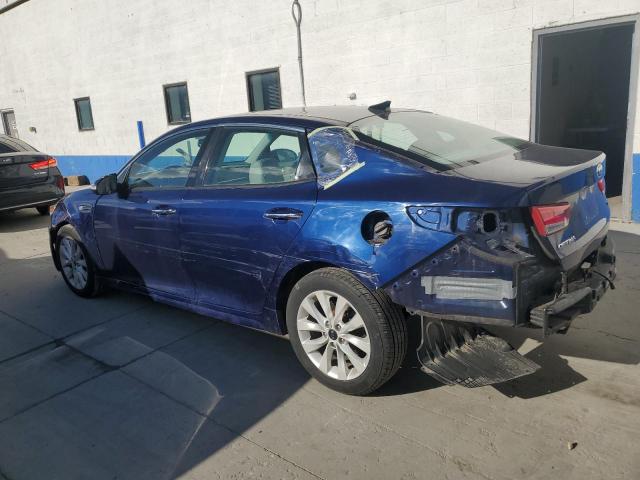 5XXGU4L38GG006640 - 2016 KIA OPTIMA EX BLUE photo 2