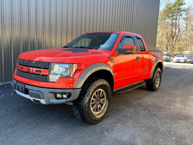 1FTEX1EV5AFB14165 - 2010 FORD F150 SUPER CAB RED photo 2