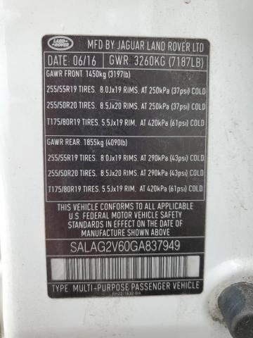 SALAG2V60GA837949 - 2016 LAND ROVER LR4 HSE Ağ foto 13