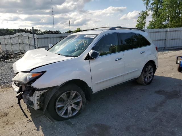 2HNYD2H77BH002020 - 2011 ACURA MDX ADVANCE WHITE photo 1