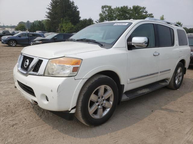 5N1AA0NE5BN617174 - 2011 NISSAN ARMADA PLATINUM WHITE photo 1