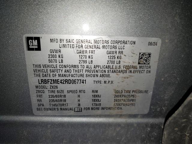 LRBFZME42RD067741 - 2024 BUICK ENVISION PREFERRED GRAY photo 13