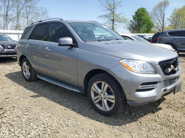 4JGDA5HB2DA242110 - 2013 MERCEDES-BENZ ML 350 4MATIC SILVER photo 4