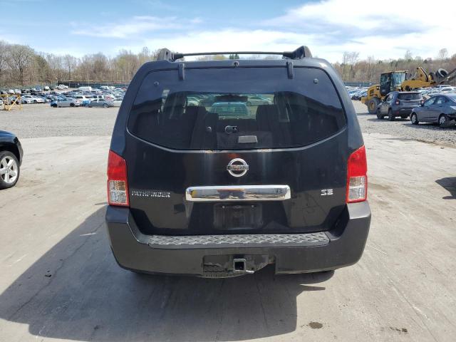5N1AR18W26C668359 - 2006 NISSAN PATHFINDER LE შავი ფოტო 6