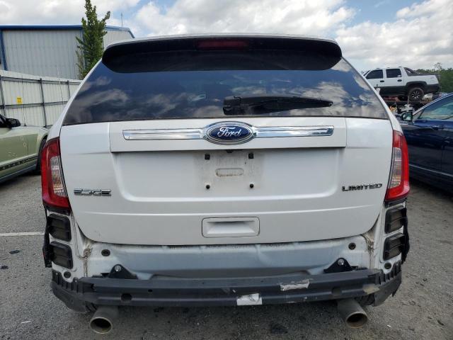 2FMDK3KC1CBA32474 - 2012 FORD EDGE LIMITED WHITE photo 6