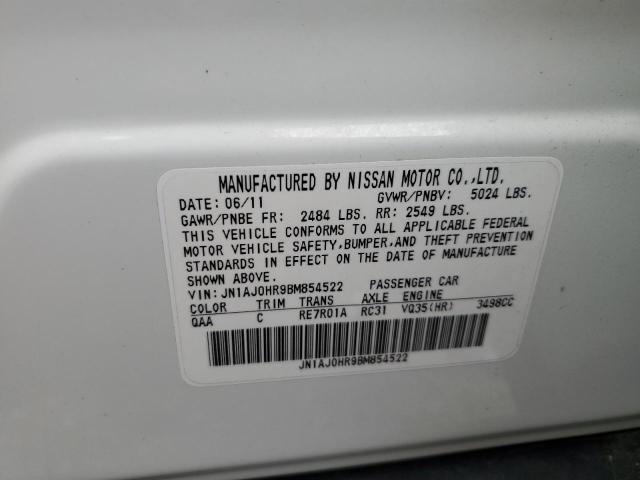 JN1AJ0HR9BM854522 - 2011 INFINITI EX35 BASE Ağ foto 13