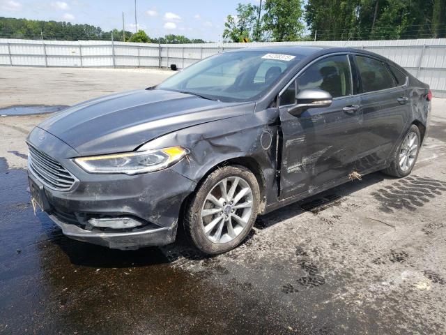 3FA6P0PU4HR153092 - 2017 FORD FUSION SE PHEV GRAY photo 1