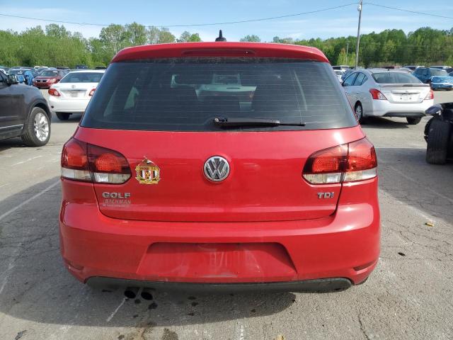 WVWDM7AJ6DW058137 - 2013 VOLKSWAGEN GOLF Կարմիր լուսանկար 6