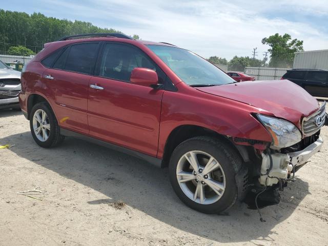 JTJHW31U782867476 - 2008 LEXUS RX 400H MAROON photo 4