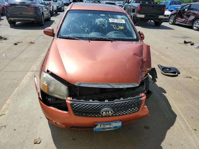 KNAFE161285016102 - 2008 KIA SPECTRA5 5 SX ORANGE photo 5