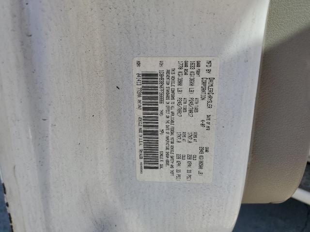 1D8HB38N07F566666 - 2007 DODGE DURANGO SXT WHITE photo 13