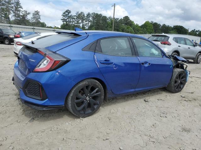 SHHFK7H46HU424413 - 2017 HONDA CIVIC SPORT 蓝色 照片 3