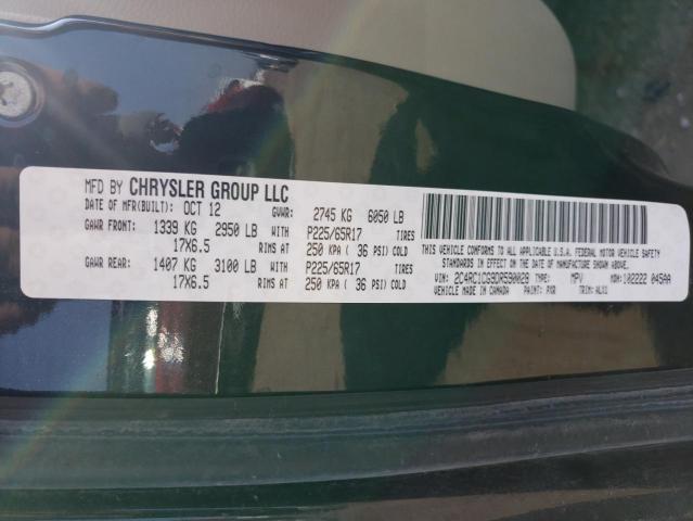 2C4RC1CG9DR590028 - 2013 CHRYSLER TOWN & COU TOURING L BLACK photo 13