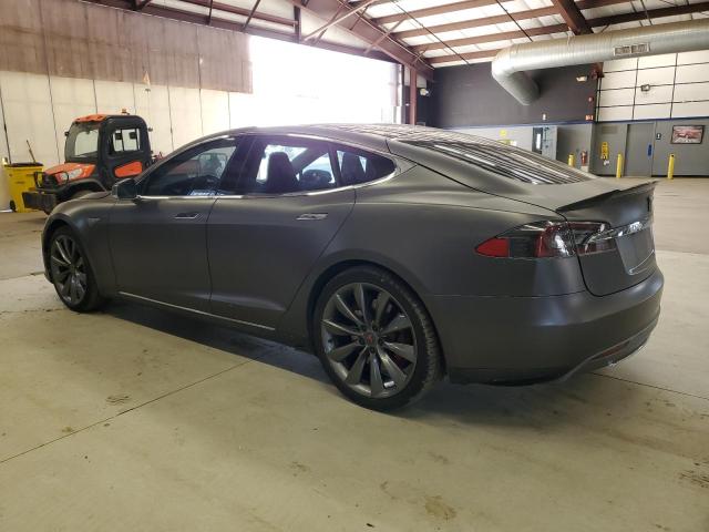 5YJSA1CPXDFP20501 - 2013 TESLA MODEL S GRAY photo 2
