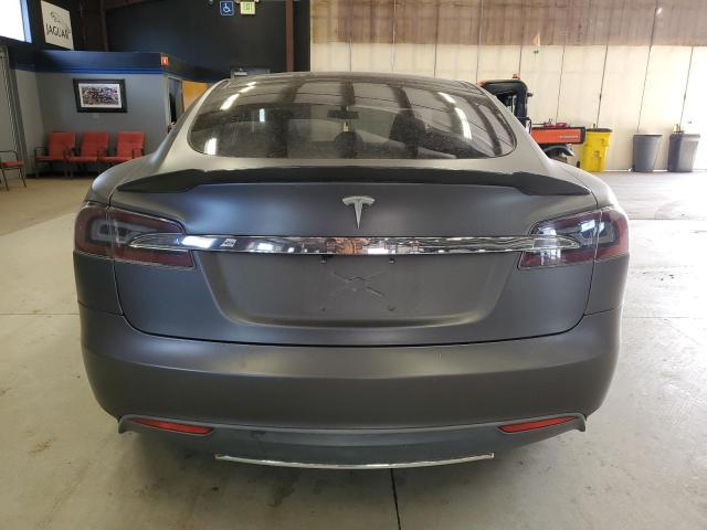 5YJSA1CPXDFP20501 - 2013 TESLA MODEL S GRAY photo 6
